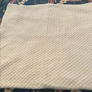 Cream Textured Pillow Sham 25x25